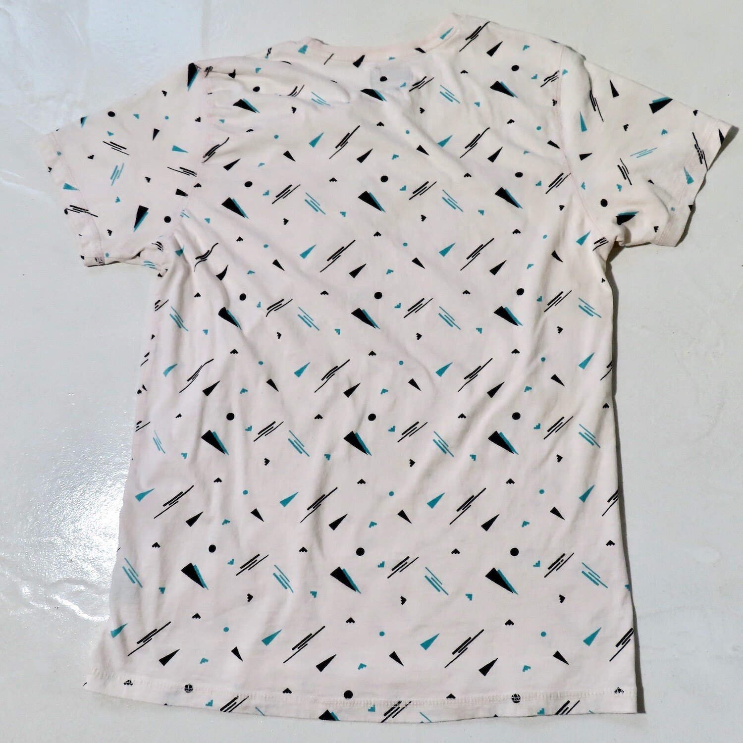 Creative Destruction Shirt Mens Large Pink Geometric Pocket Casual Preppy City