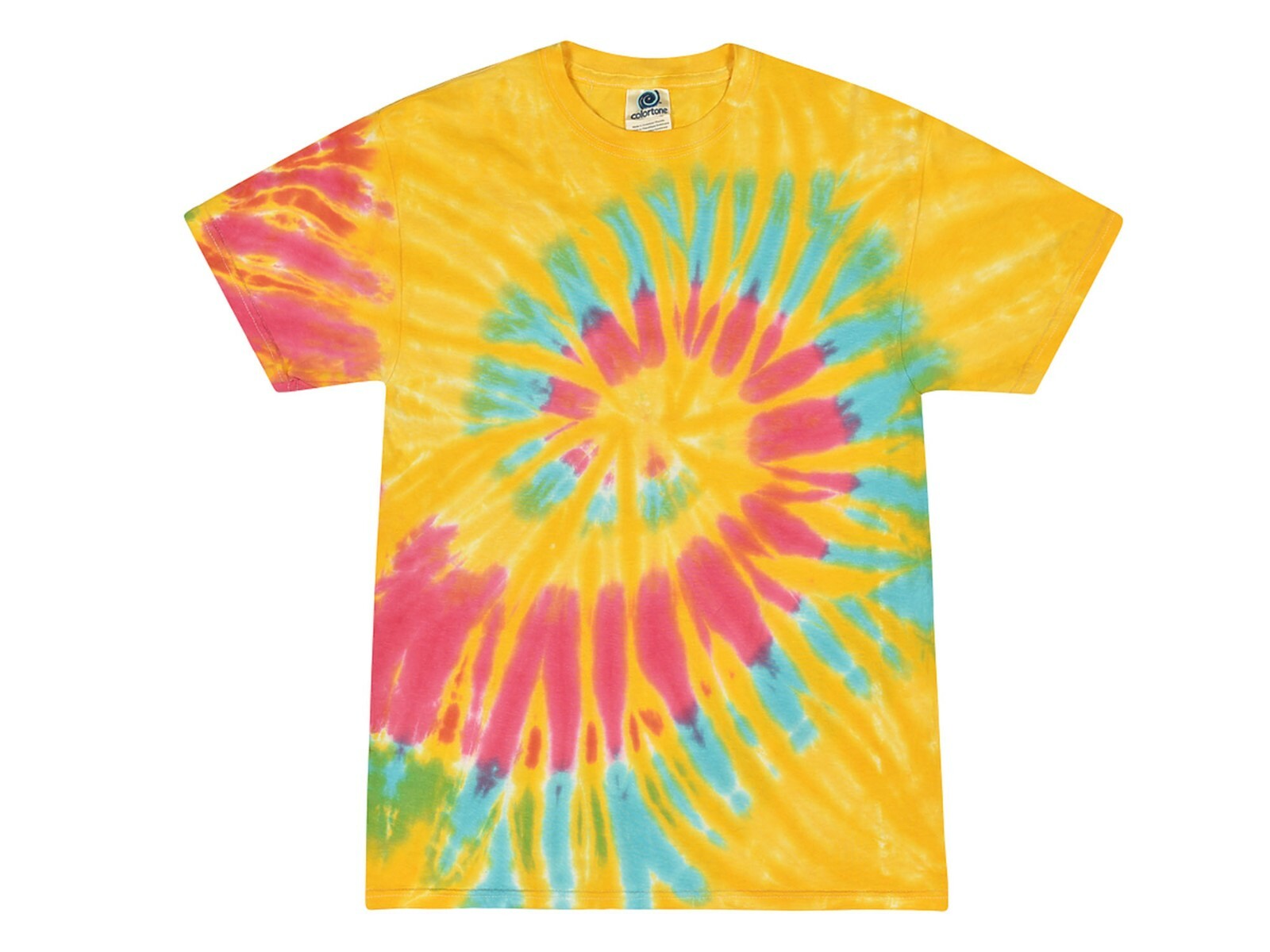 Multi-Color Handmade Tie Dye T-Shirts Kids & Adult 100% Cotton Colortone