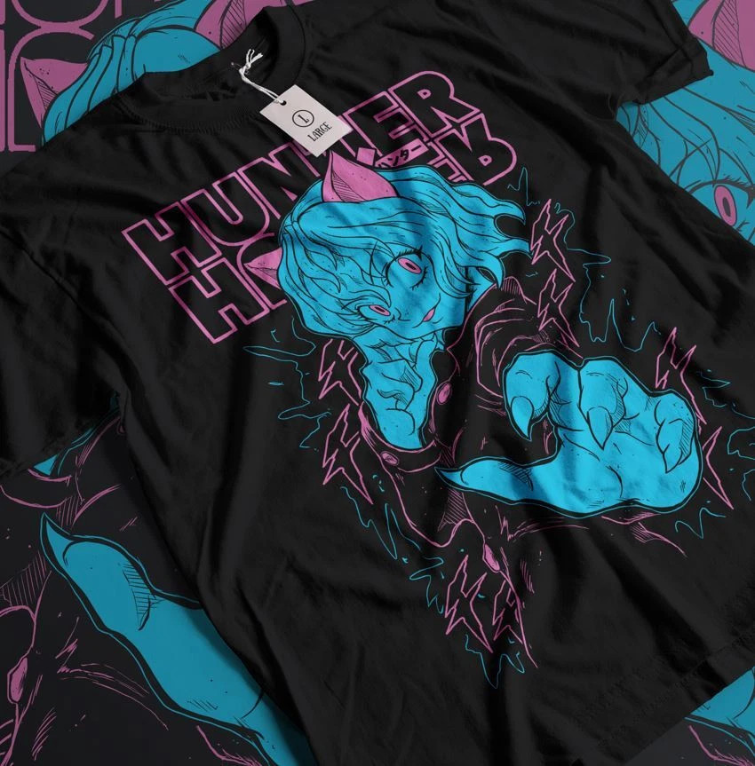 ANIME HUNTER HUNTER BLACK T SHIRT UNISEX STYLE