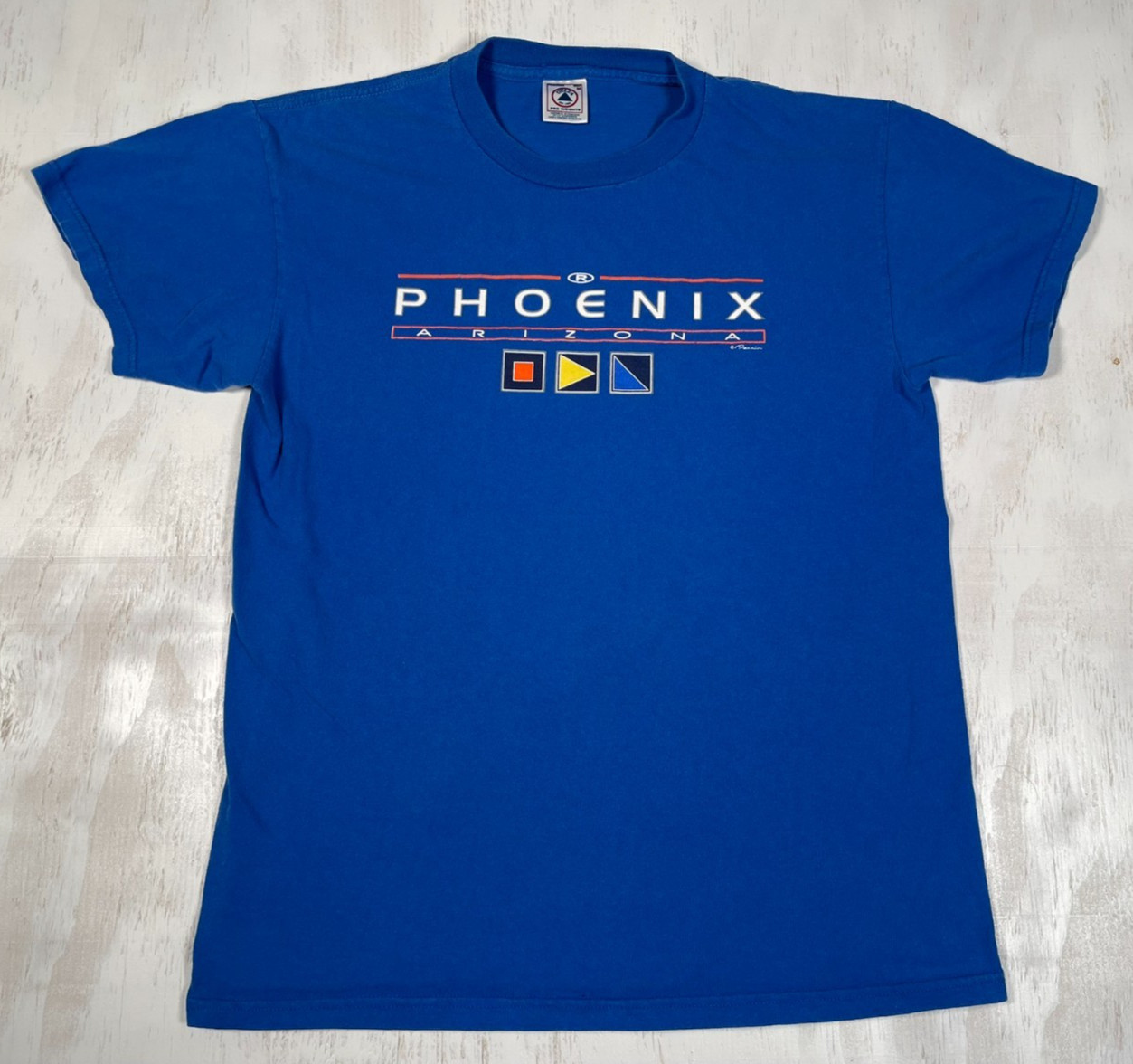 Vintage Delta Tag Men’s Blue Phoenix Signed Perrin Size Medium