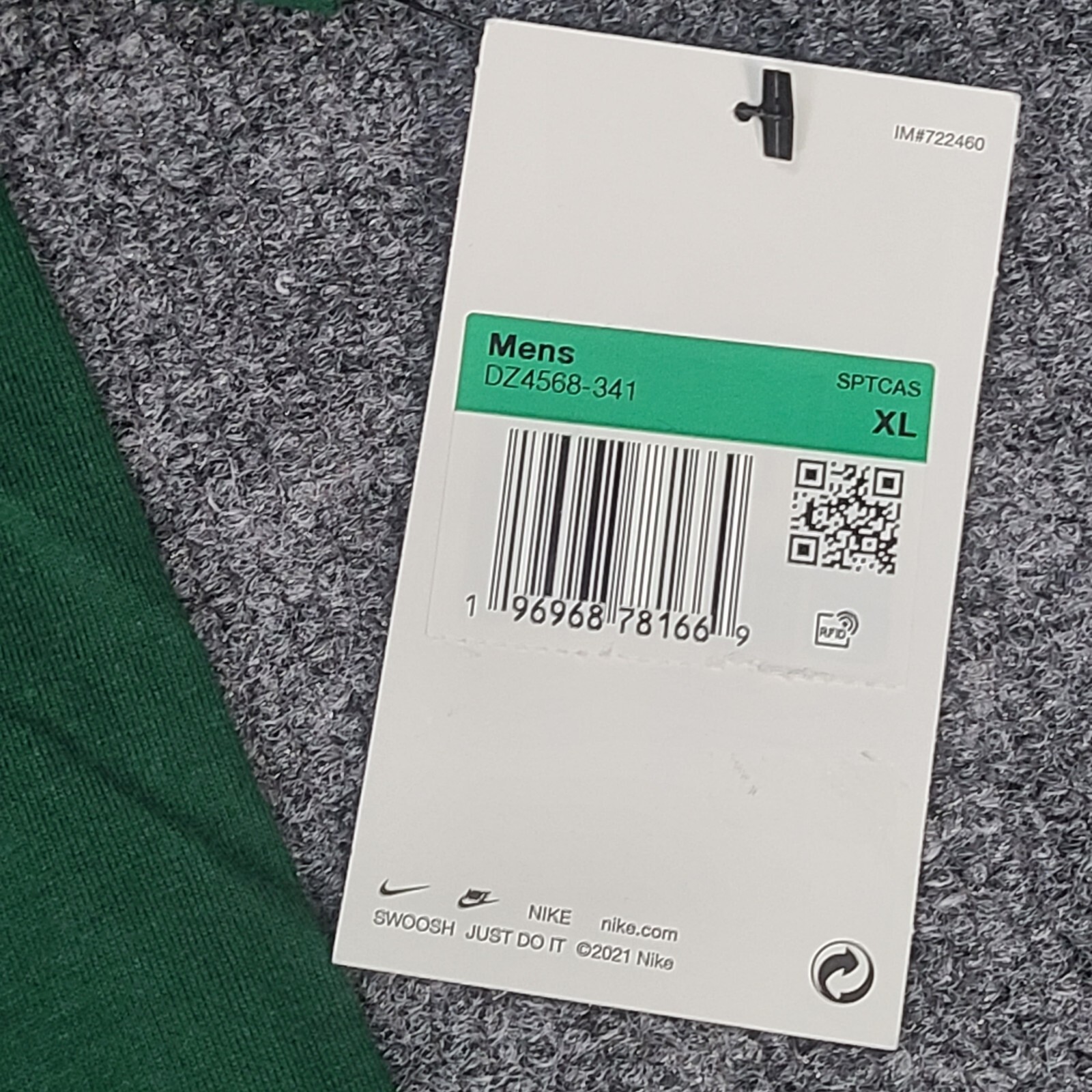 Nike Shirt Mens Extra Large Green Purple Futura White Box Sportswear New Tee XL