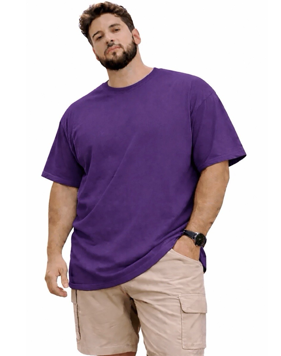 NWT Greystone Big & Tall Men’s Purple T-Shirt , 7 XL