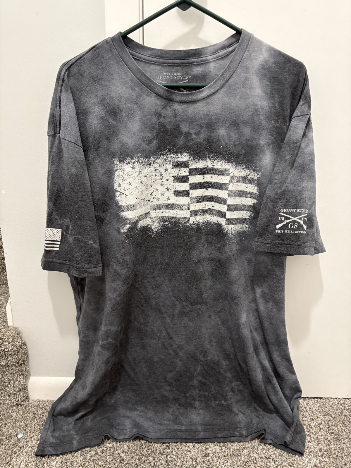 LOT Of 12 Grunt Style T Shirts Size 2XL XXL American Flag Military