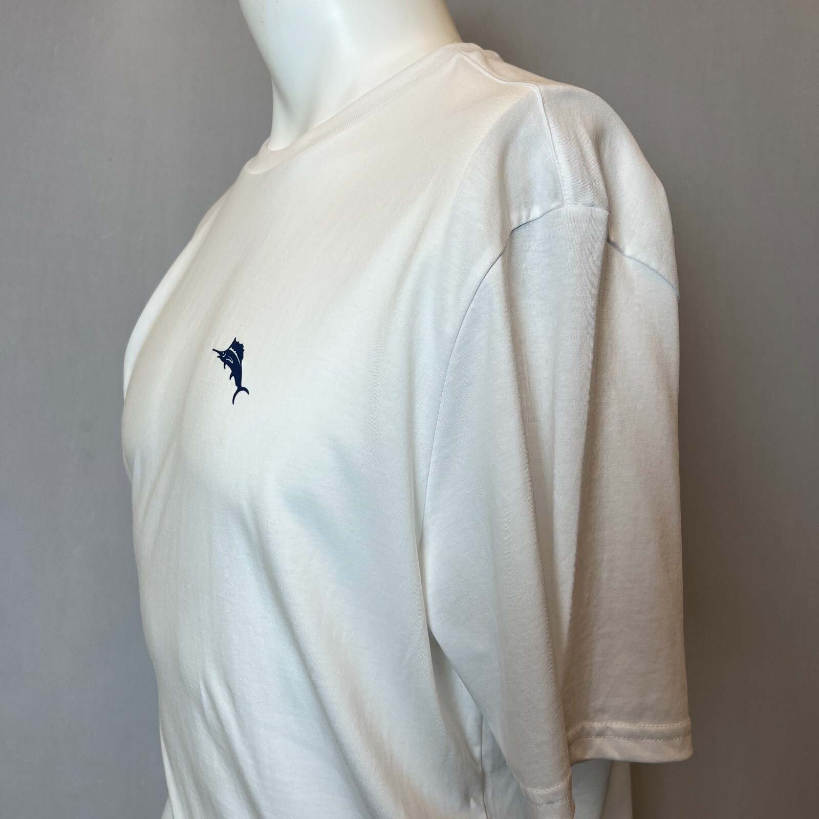 Tommy Bahama Shirt Mens Large XL White Short Sleeve Sailboat Ocean T-Shirt