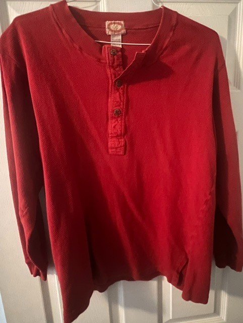 VIntage Banana Republic Mill Valley Men’s L Red Long Sleeve, Yukon Shirt