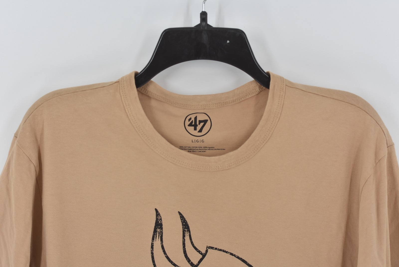 Men’s ’47 Minnesota Vikings Imprint T-Shirt in Dusted Khaki Size Large