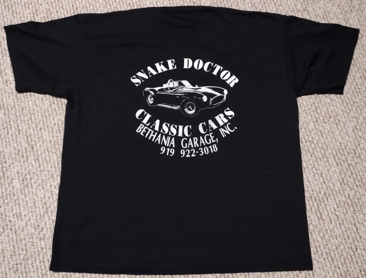 Vintage 80s 90s Bethania Garage King NC Muscle Classic Car Pocket Shirt Auto