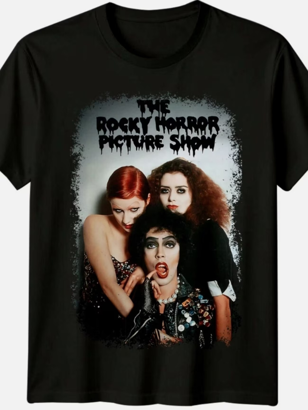 Men’S Rocky Horror Show Vintage 1975 Official Movie Graphic T-Shirt – Iconic Cha