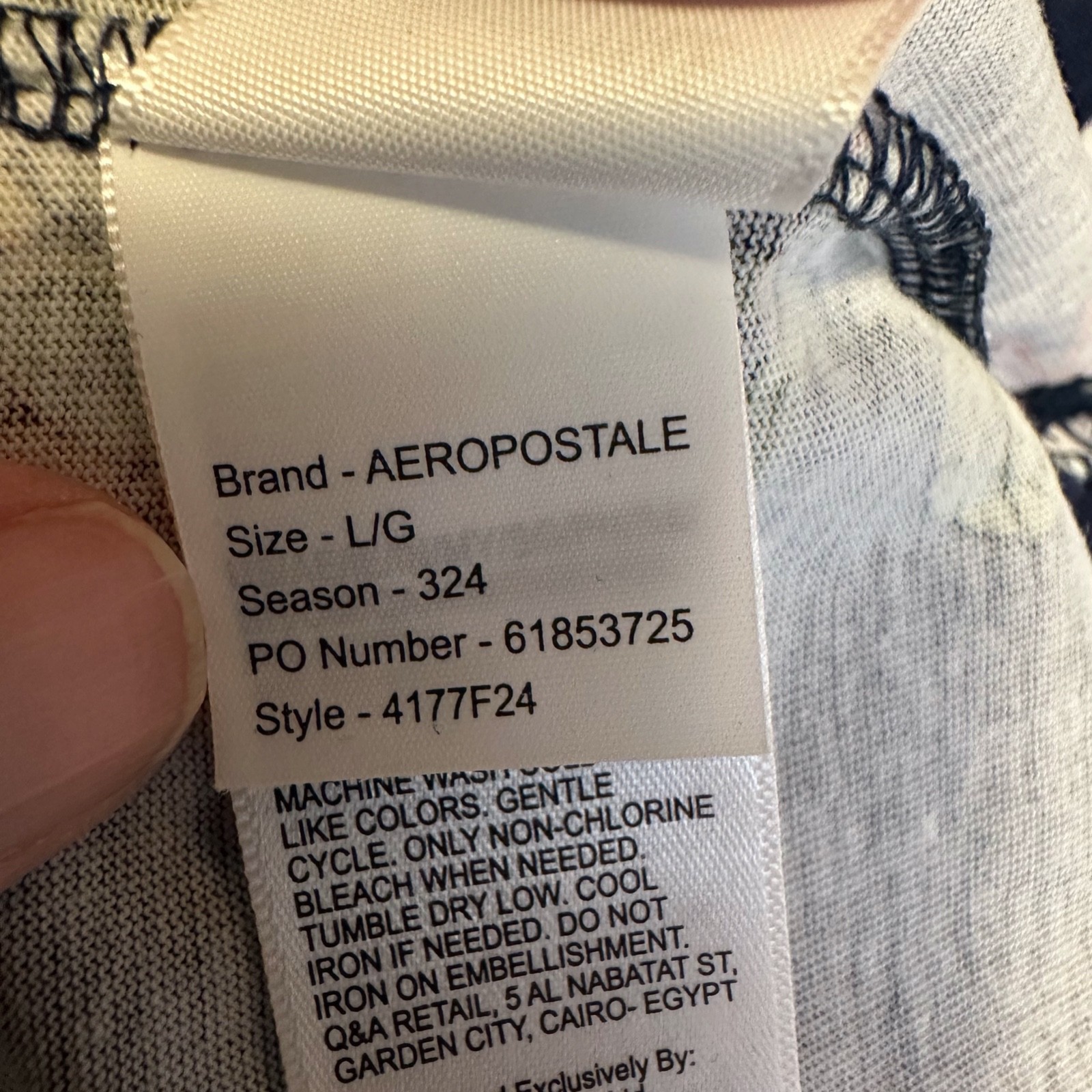 New Aéropostale Men’s Large Protea Floral T-Shirt Navy Blue Botanical Tropical