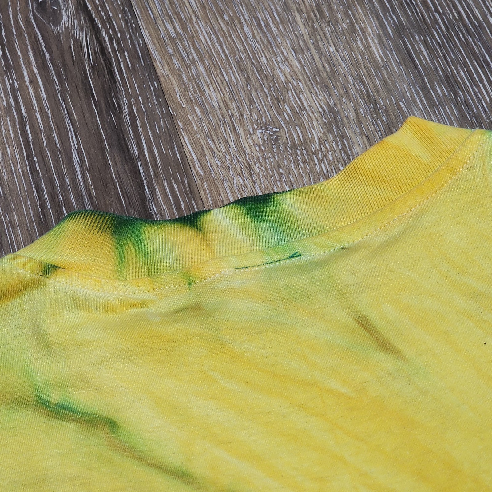 Vintage 90s Puerto Vallarta Mexico Tropical Water Tie Dye All Over Print Shirt L