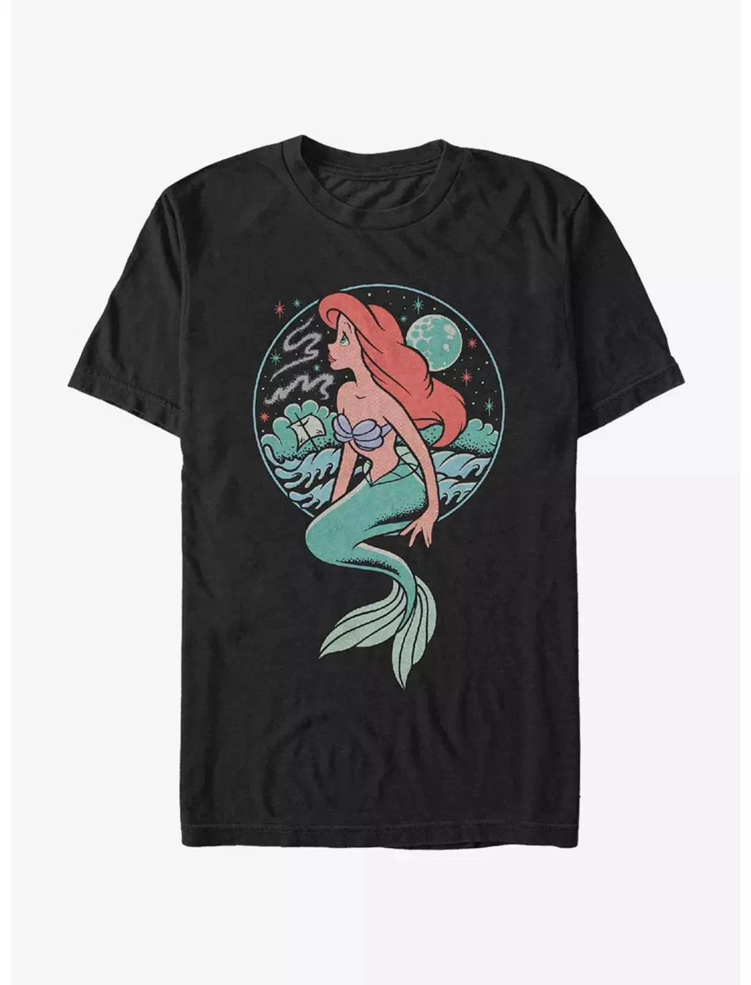 Disney T-Shirt Little Mermaid Moonrise Shipwreck Unisex 6
