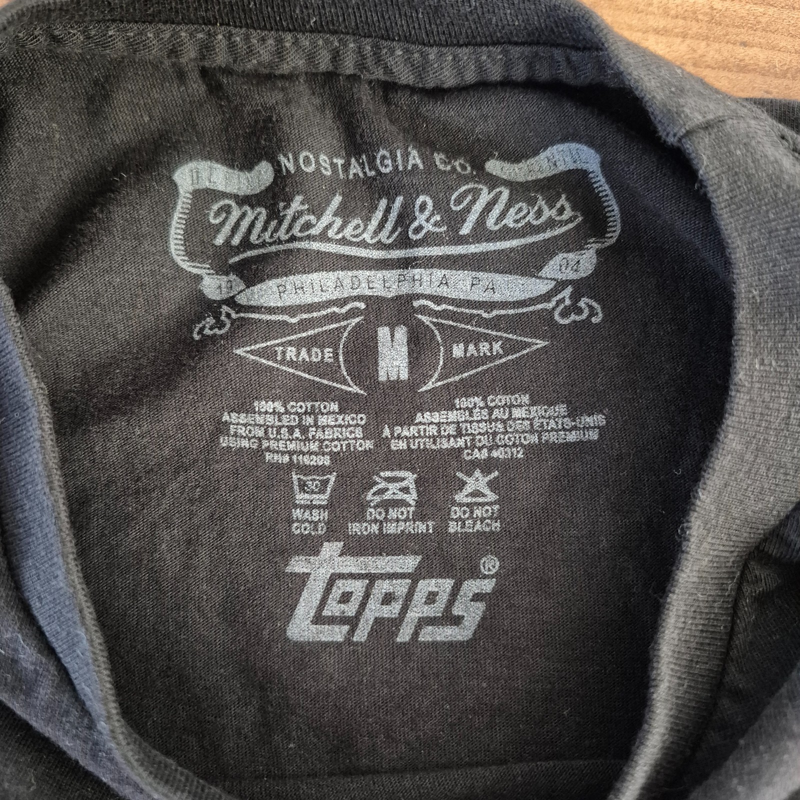 NYCC TOPPS Garbage Pail Kids ADAM BOMB Mitchell & Ness Nostalgia T-Shirt Medium