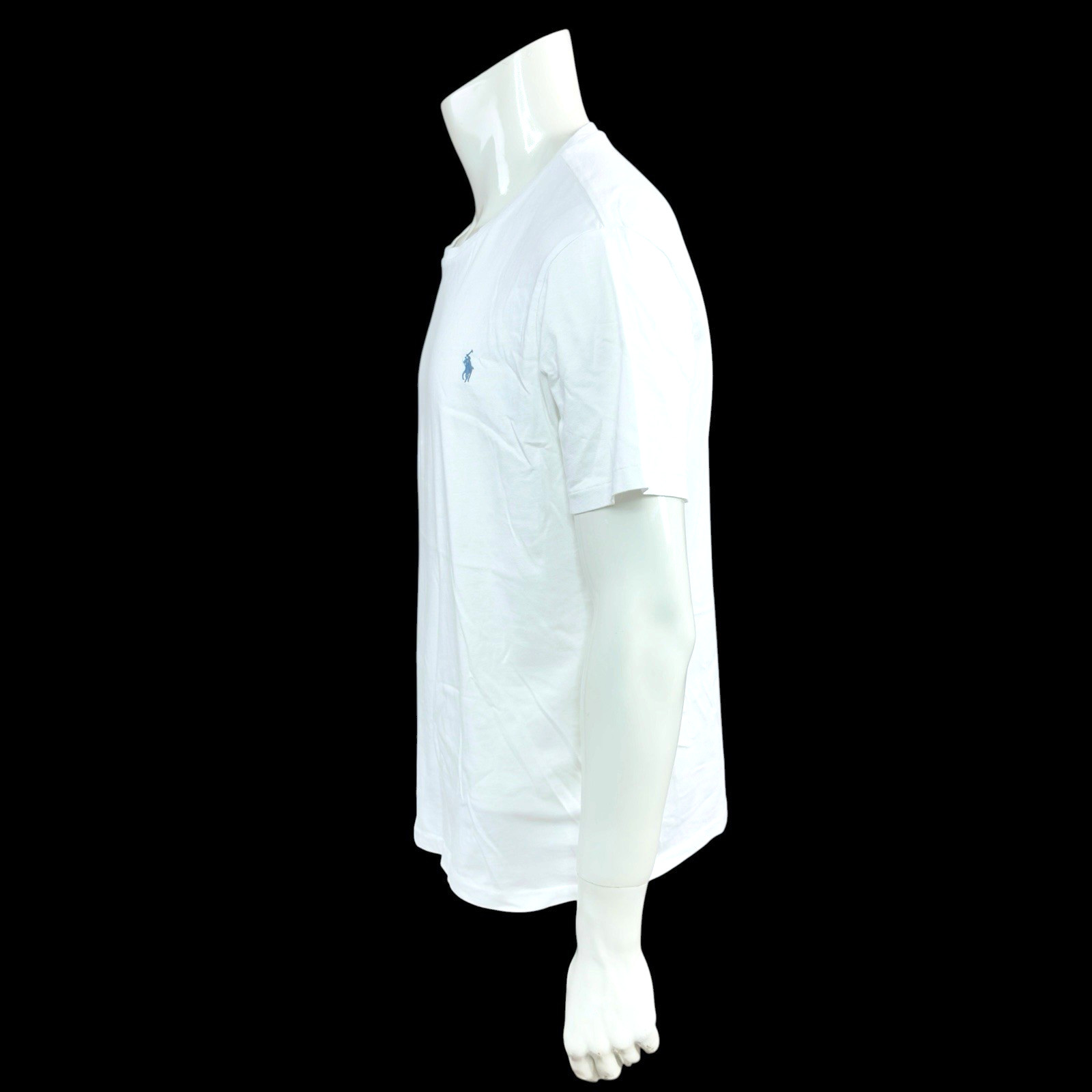Polo Ralph Lauren Men’s White T-Shirt Custom Slim Fit Pony Logo Size XL