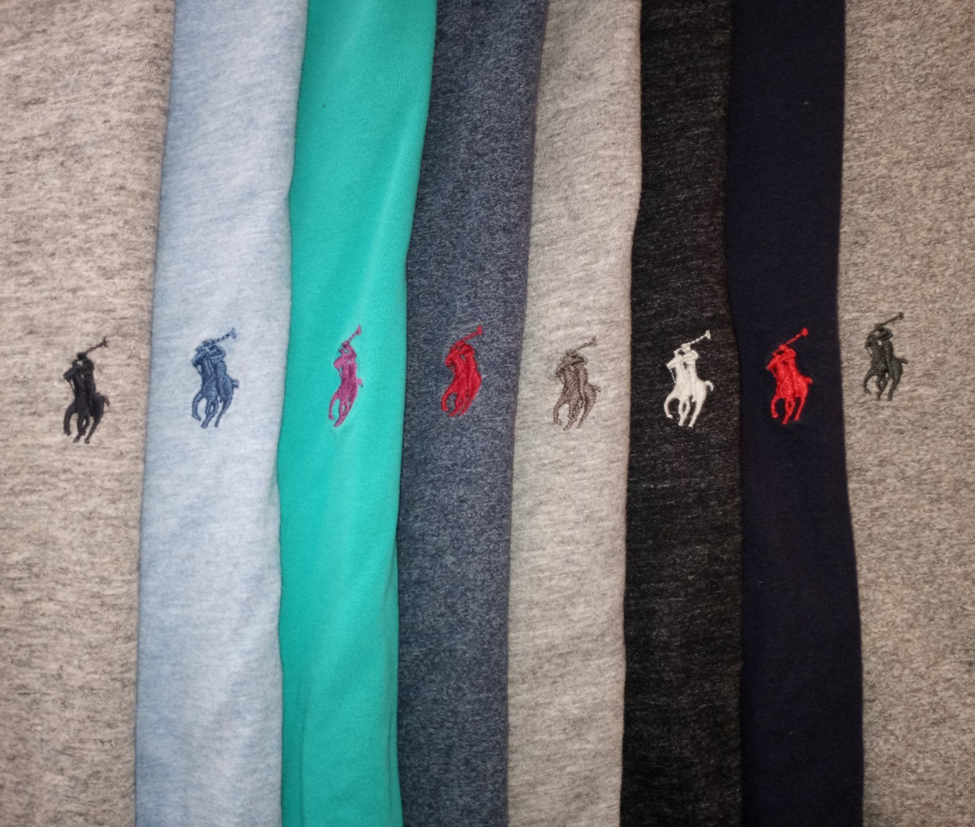 😃Lot 8 Ralph Lauren Polo V-NECK Short Sleeve Men T-Shirts M Medium 3 NWOT