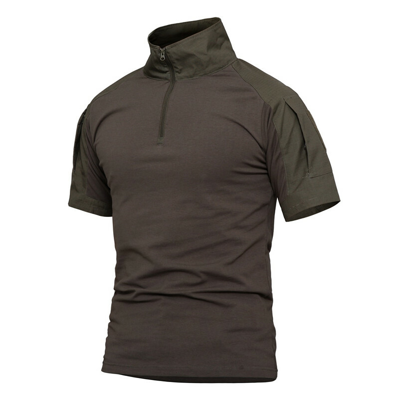 Mens Tactical T-Shirt Long Sleeve Us Army Military Combat Shirts Hiking