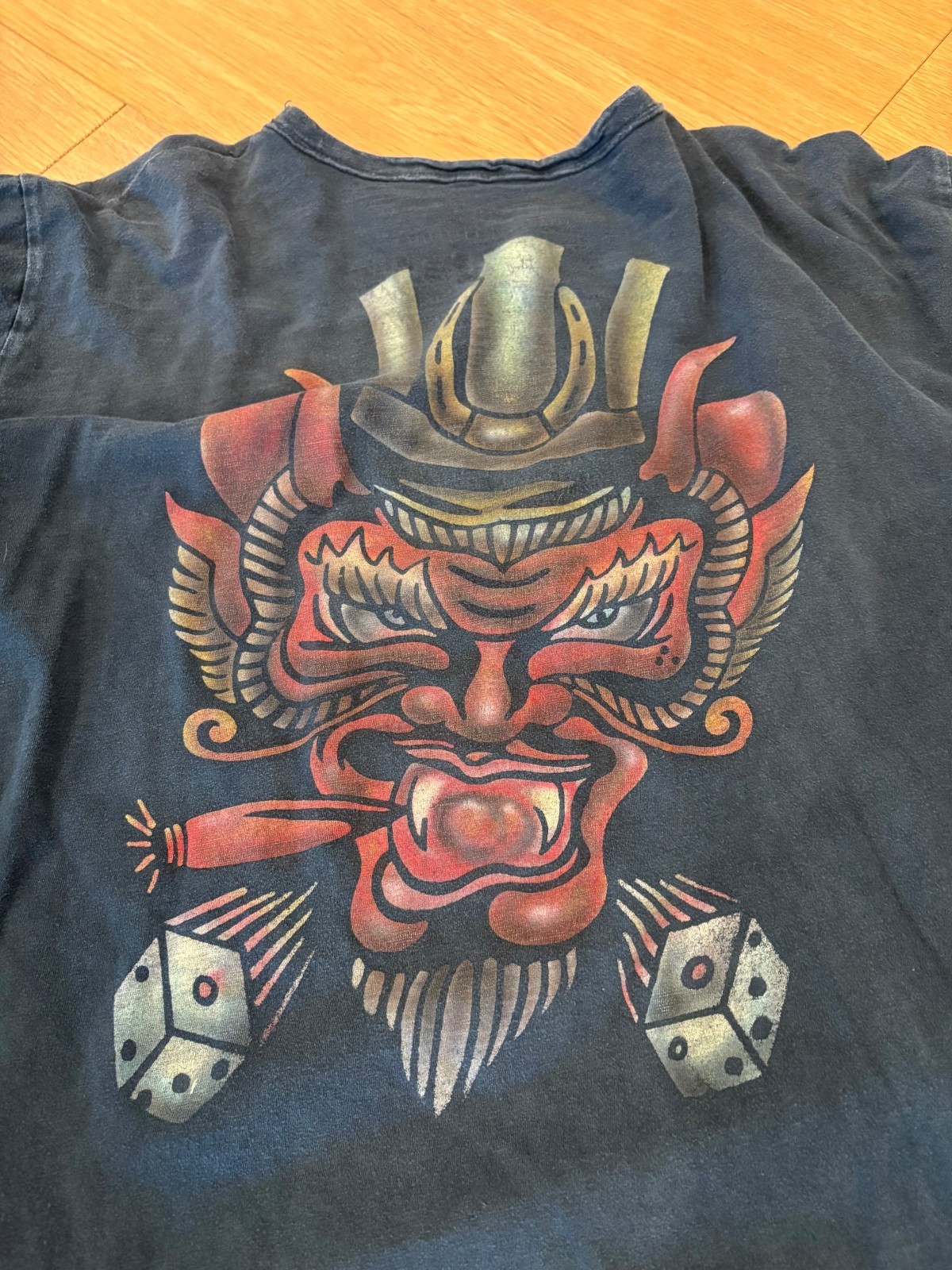 Vintage The Great China Wall Tattoo Long Sleeve RARE Large