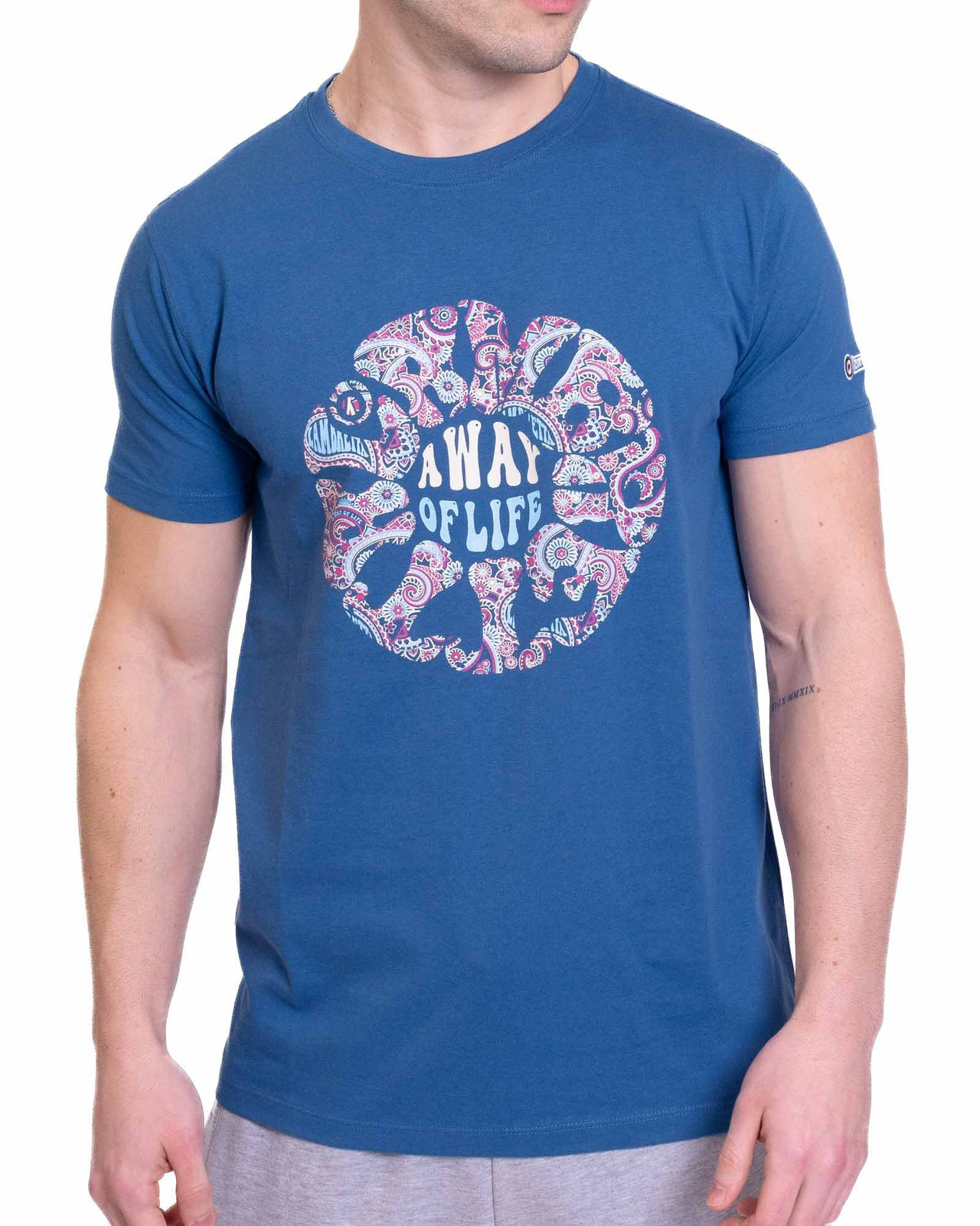 Lambretta Mens Paisley Roundel Tee BNWT