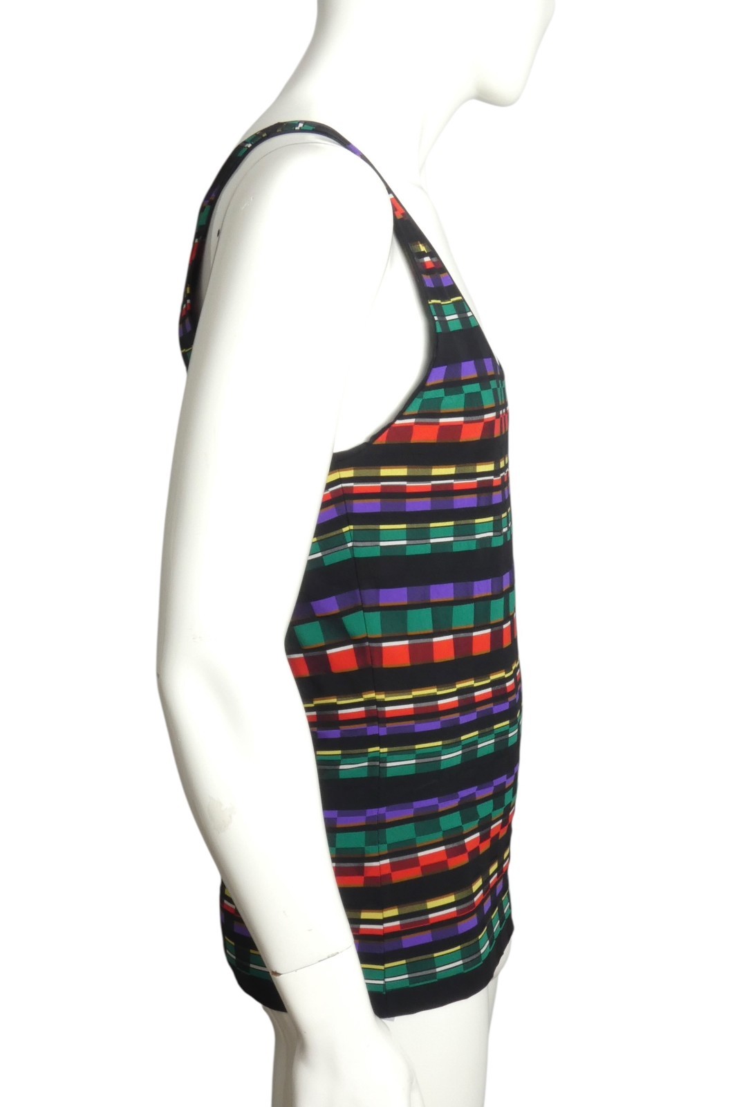 PIERRE CARDIN – 2007 Cotton Stripe Knit Tank, Size Large