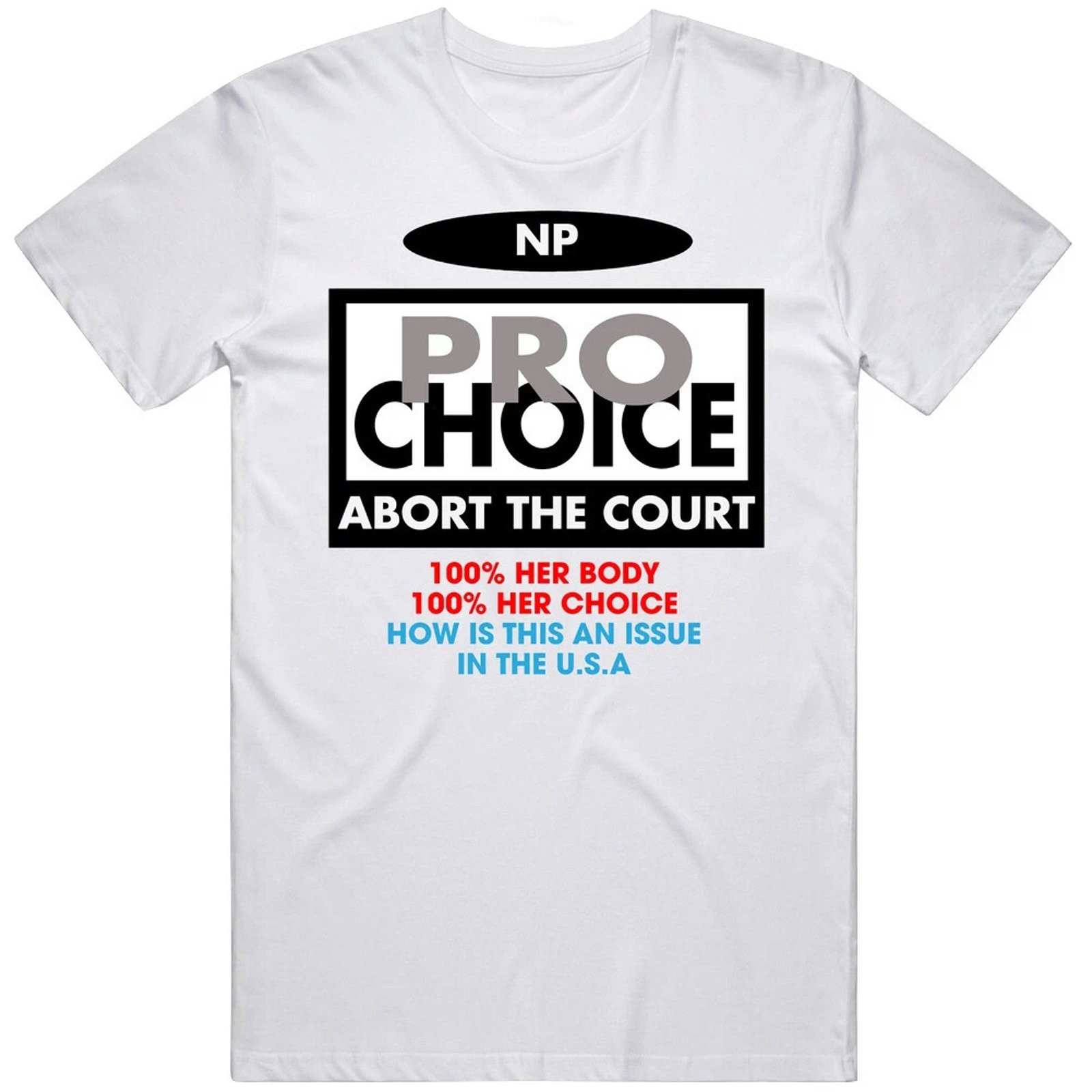 Pro Choice Abort Court Her Body Choice Heavyweight Unisex Crewneck T-Shirt