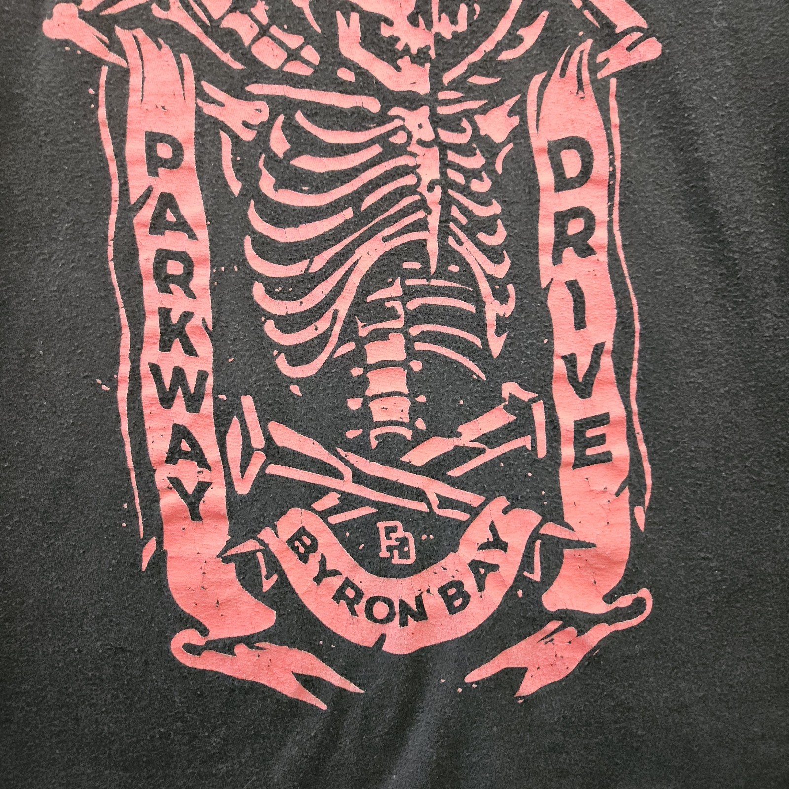 Vintage Parkway Drive T Shirt Small 2004 Tultex Byron Bay Silk Screened Print