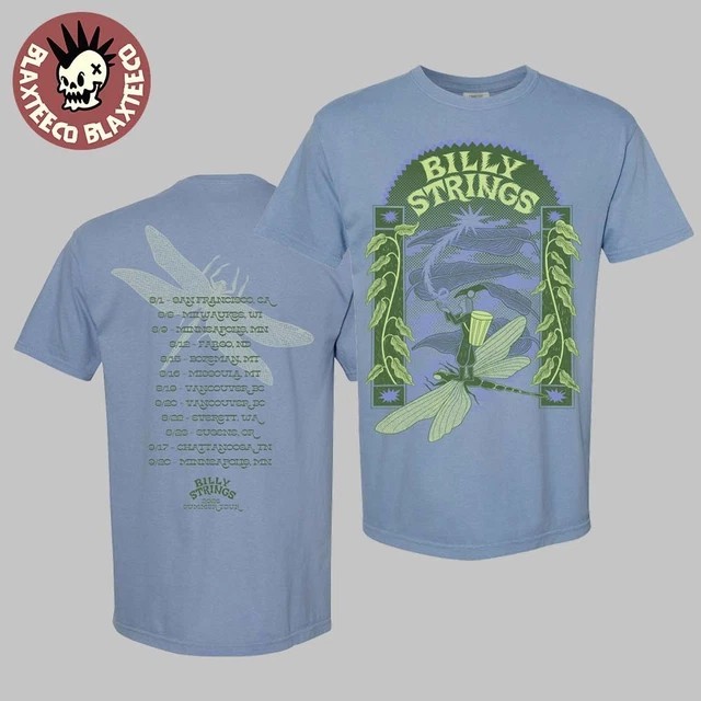 BILLY STRINGS SUMMER 2025 Tour Merch The Collector Dates 3D T-shirt HRL737