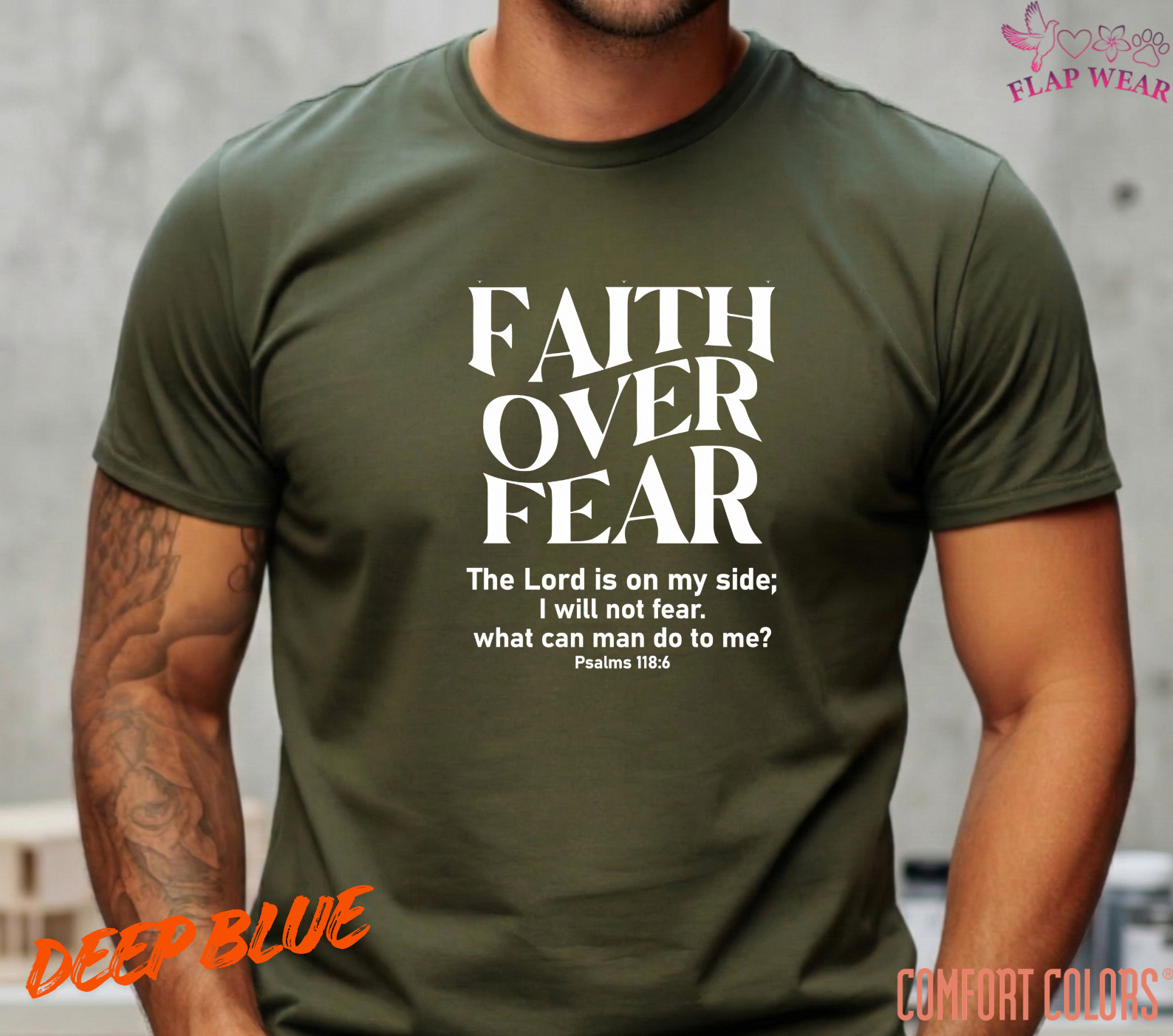 Unisex Faith Over Fear Christian T-Shirt, Men T shirt,Women T shirt Gift Religio