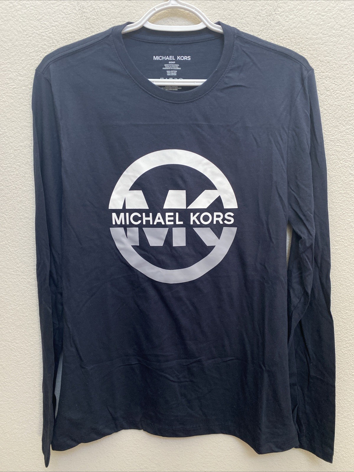 NEW Michael Kors Loungewear Men’s Small Blue T-Shirt Long Sleeve NWT $49.50