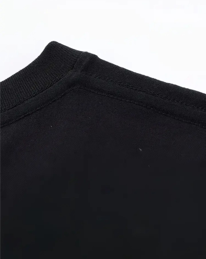 Essential Black T-shirt Short Sleeve Cotton Tee 3xl