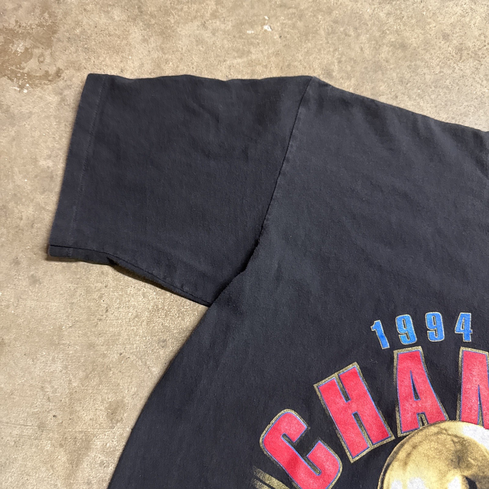 Vintage Houston Rockets Shirt Mens Large Black 90 NBA Finals 1994 Basketball