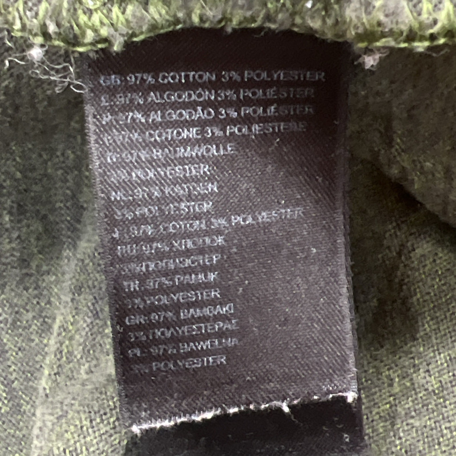 The North Face Shirt Mens Large Green Pullover Cotton Blend Thick Cotton B170