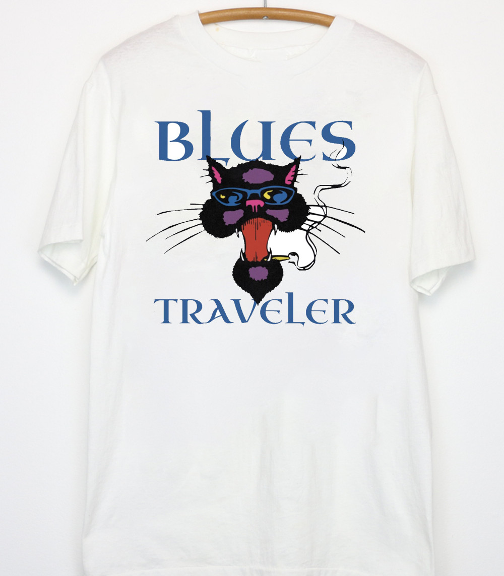 Hot Trend1 Blues Traveler White Cotton Shirt Full size S-5XL L535
