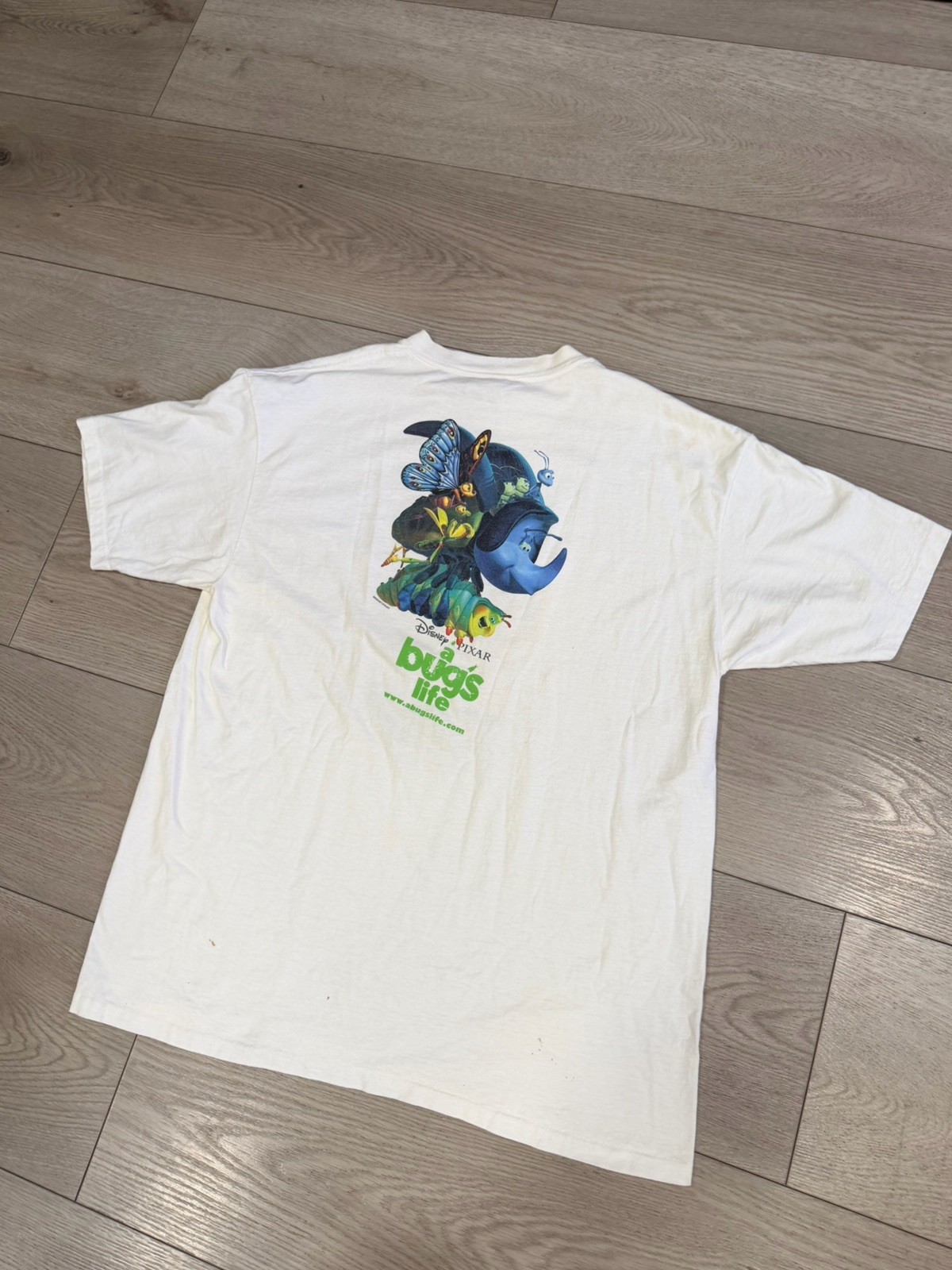 Vintage 90s Disney Pixar A Bug’s Life Staff Movie Promo Shirt Size L