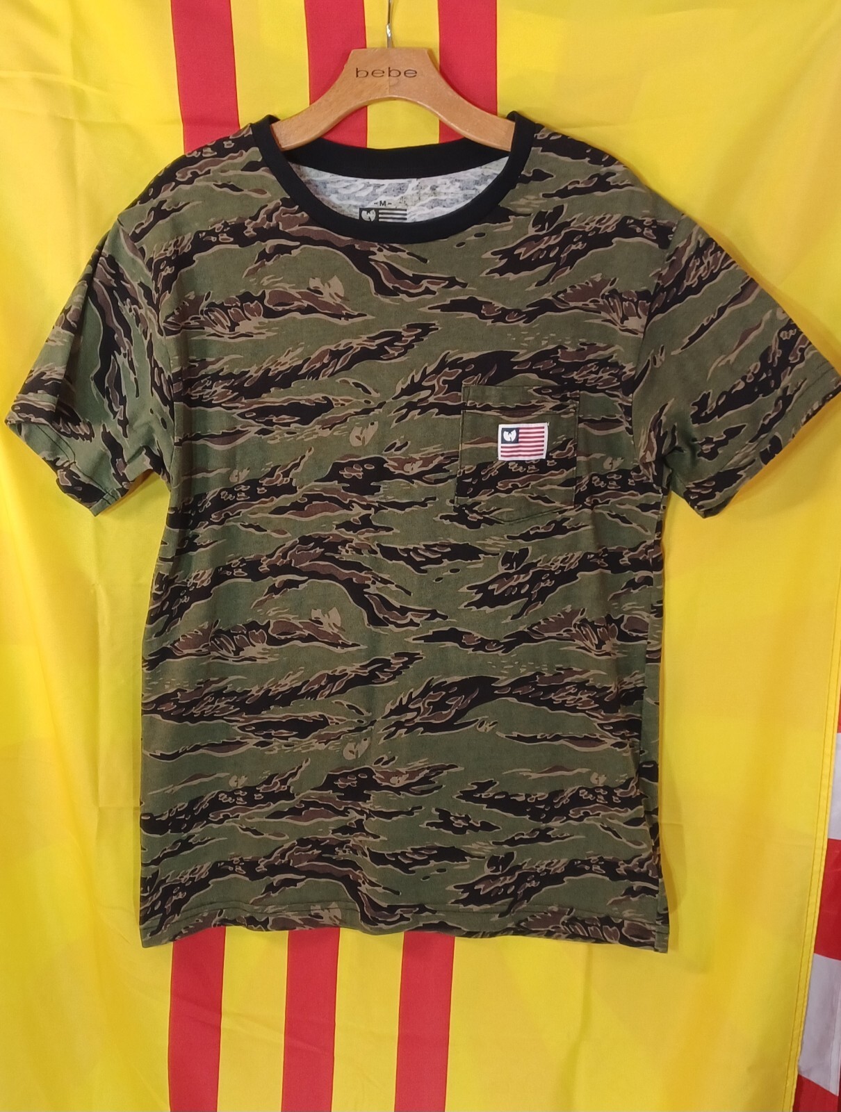 Vintage Wutang Clan Reverse Tigerstripe Camo Shirt Vietnam Limited Rare Print 🔥