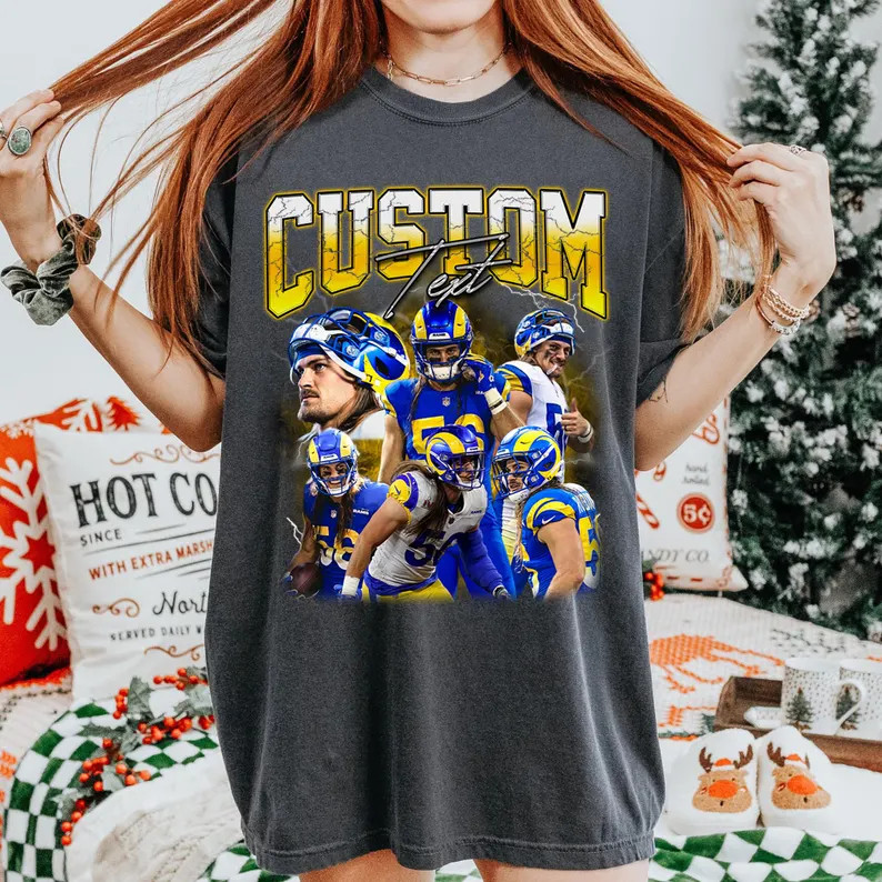 Custom Bootleg Sports Shirt Vintage Style Tee Fan Gift Unique Design