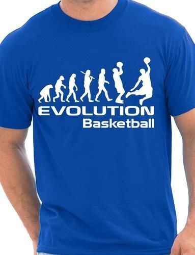 Evolution of Basketball Sport Mens T-Shirt Size S-XXL