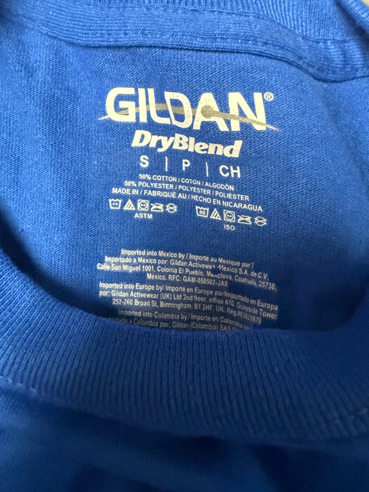 Gildan Mens Cotton/Polyester Knit DryBlend Tee Short Sleeve Plain T-Shirt