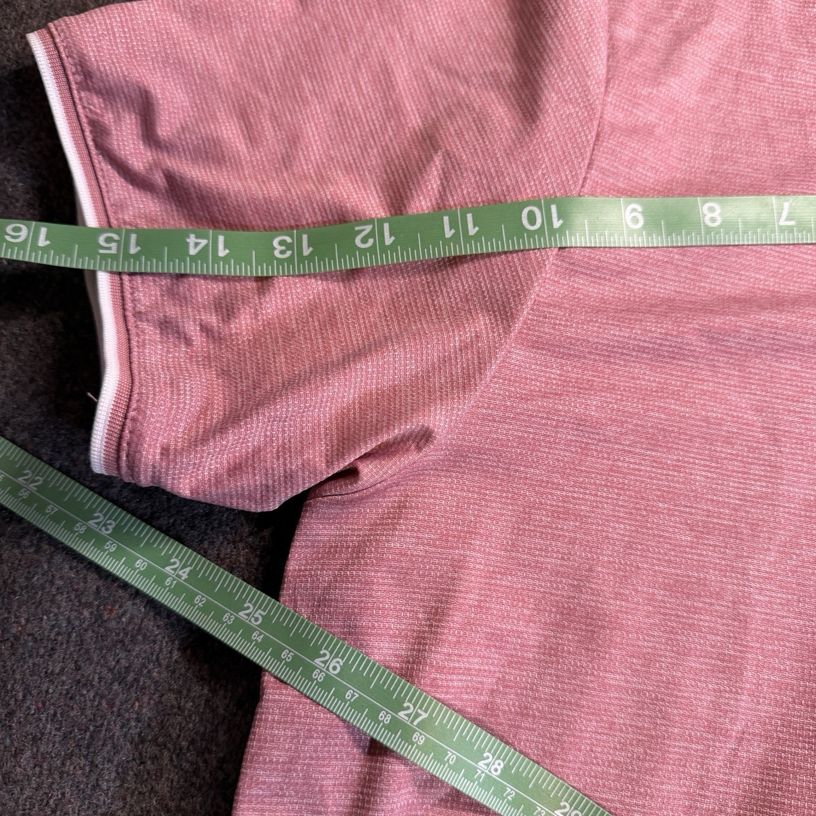 Scott James Men’s XL Pink Solid Henley Short Sleeve Chest Pocket T-Shirt