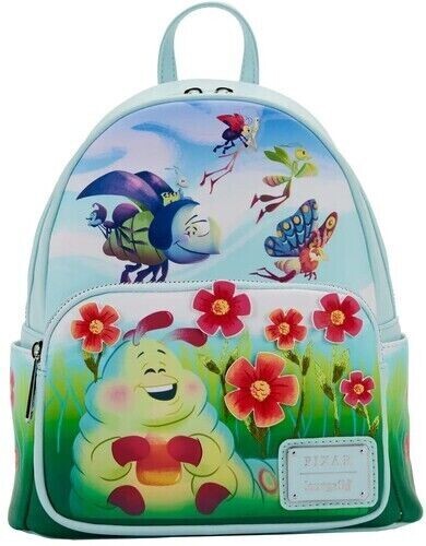 LOUNGEFLY PIXAR: A BUGS LIFE EARTH DAY MINI BACKPACK [New ] Backpack 8a1