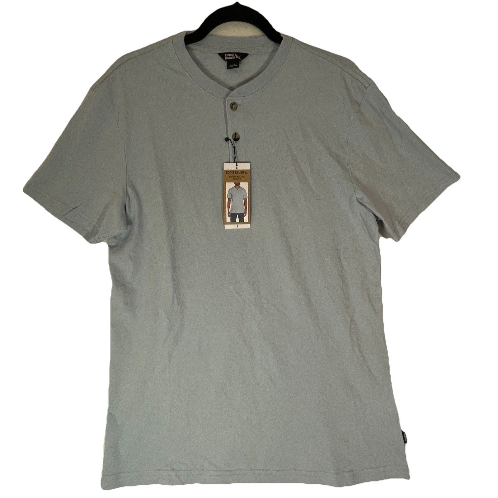 Eddie Bauer Men’s Classic Fit Short Sleeve Soft Henley Small