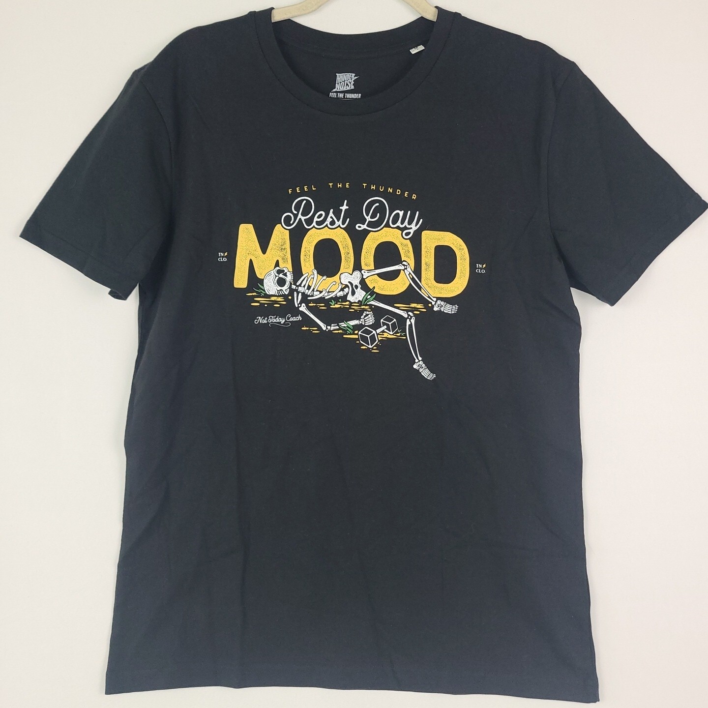 NEW THUNDER NOISE Black Rest Day T-Shirt Mens Size US XS, EU S NWOT MSRP $34