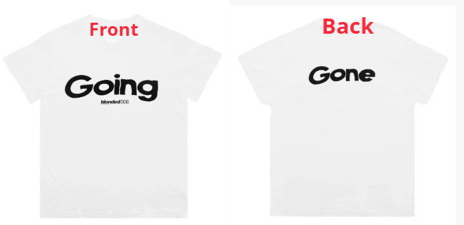 Going Gone Tee 2-sided Reprint