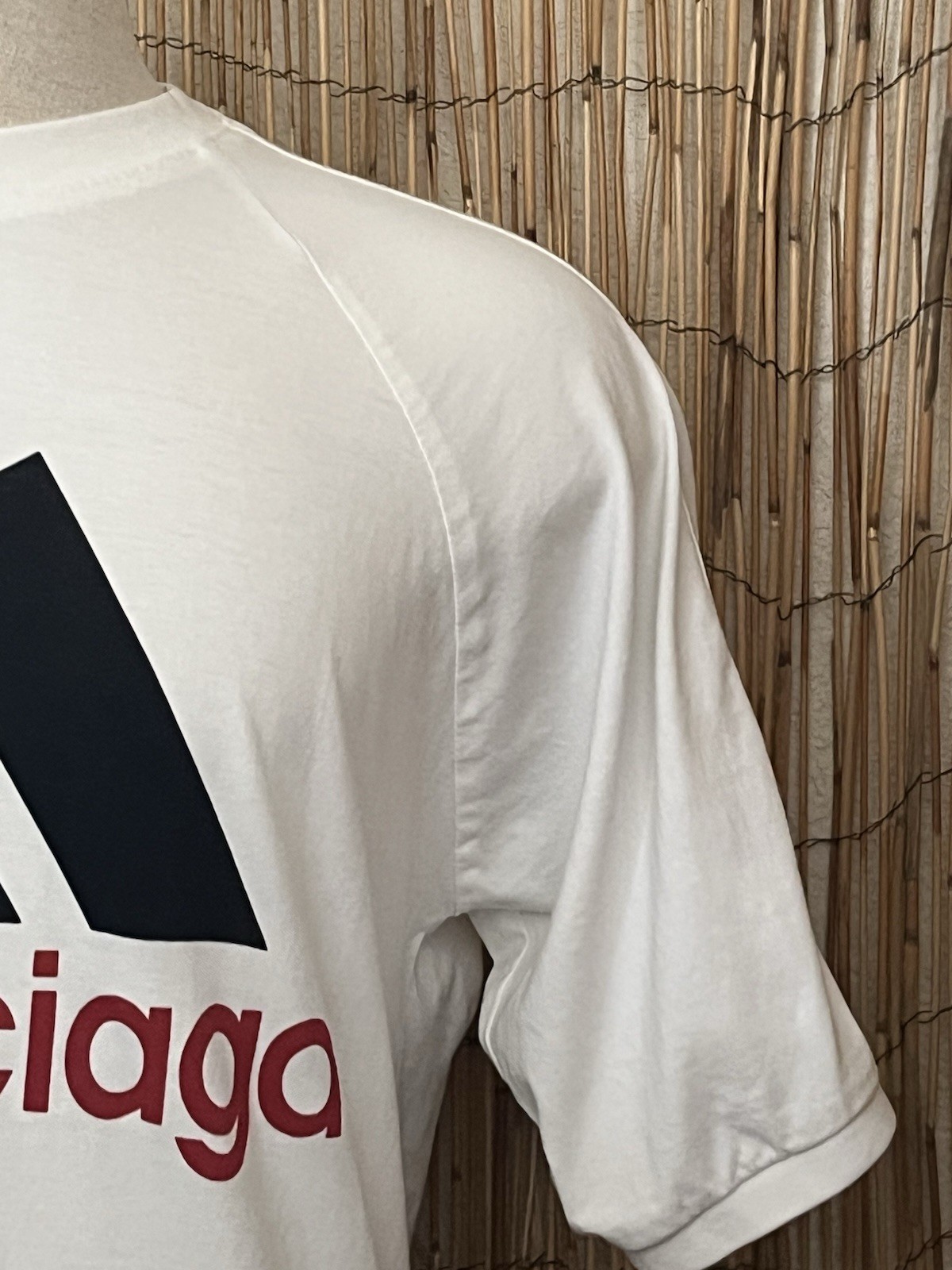 Adidas Balenciaga Men’s Tee-Size Small-Cotton Poly Blended Knit