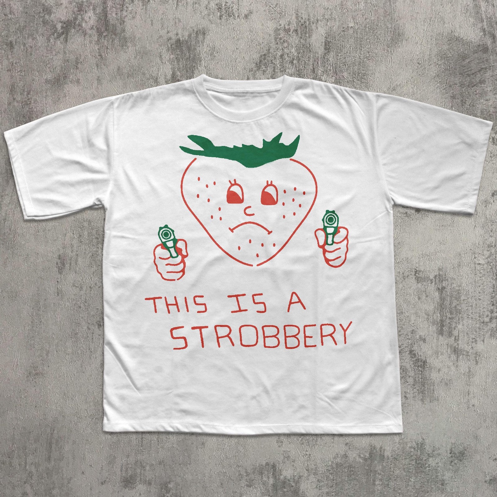This Is Strobbery Funny Strawberry T-Shirt Retro Vintage Graphic Tee