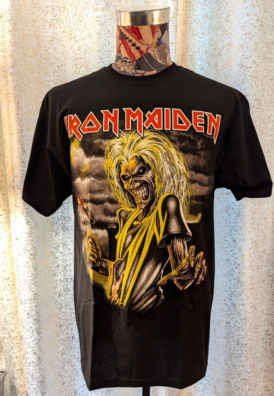OFFICIALLY LICENSED IRON MAIDEN KILLERS DOUBLE-SIDED ROCK BAND T SHIRT