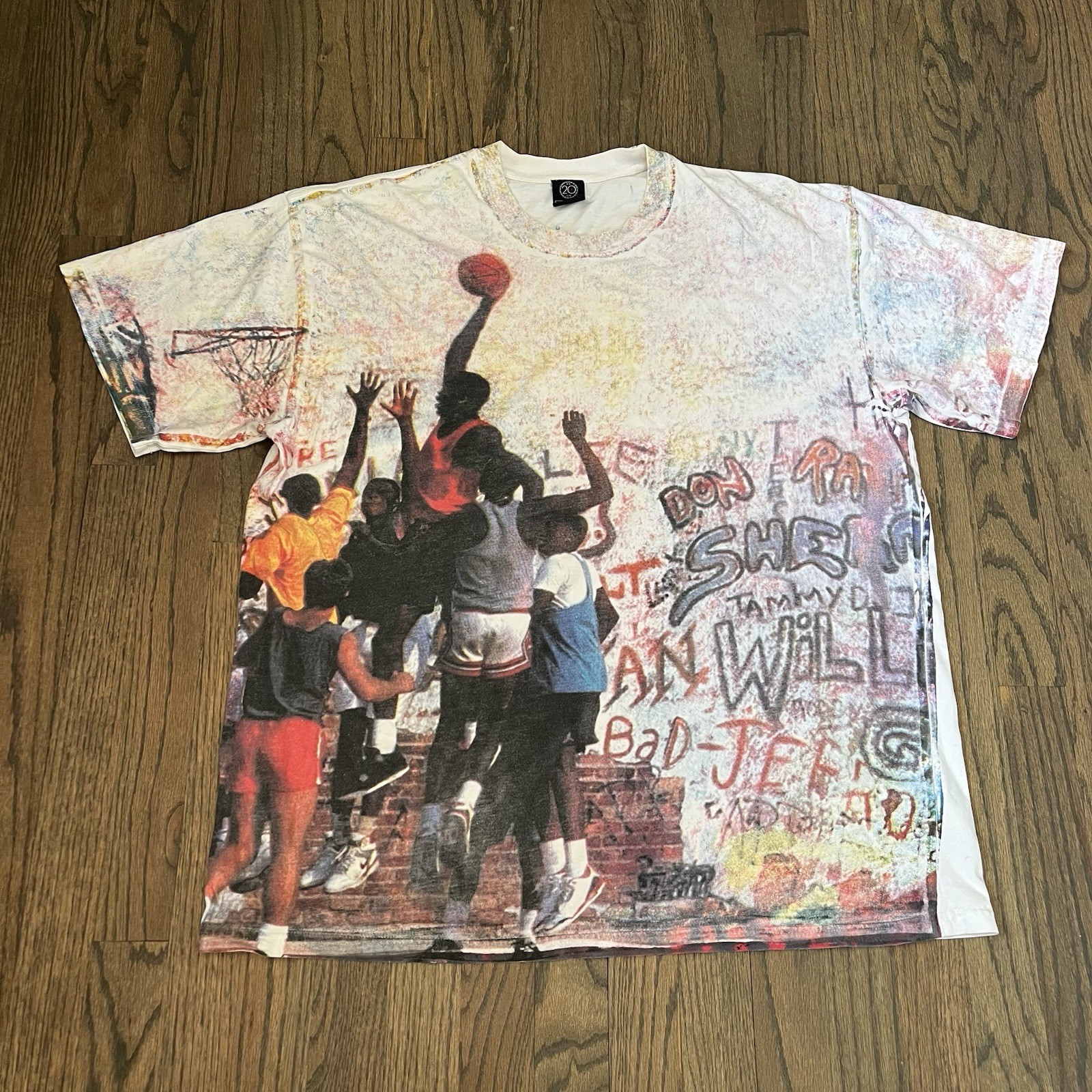 Vintage 2000s Michael Jordan Nike Air Jordan Brand AOP Playground Shirt Sz XL