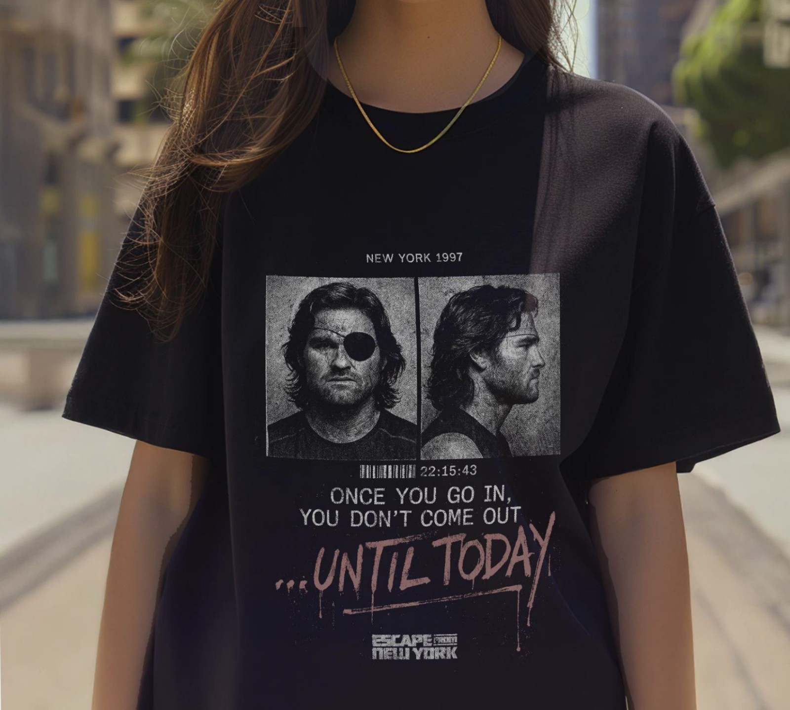 Escape From New York T-shirt, Snake Plissken Tee, Kurt Russell 80s Action Shirt