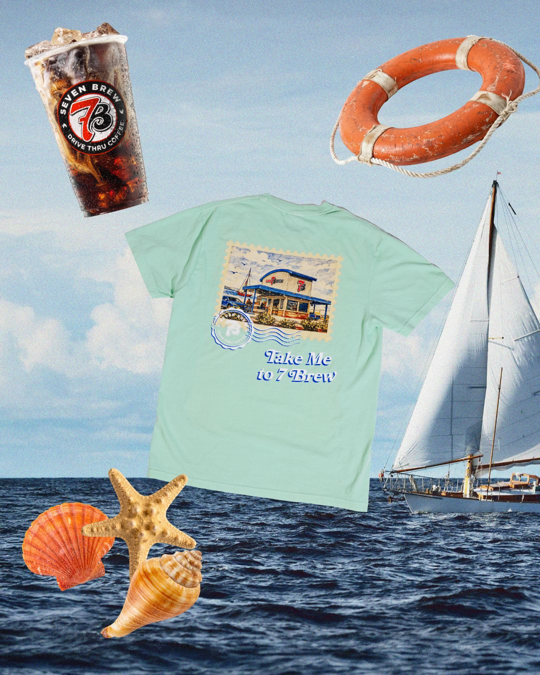 Sippin Sunshine at 7 brew Tee, T-shirt