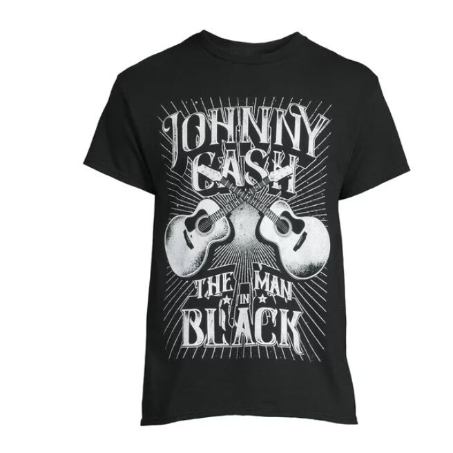 Johnny Cash Man In Black Men’s Graphic T-Shirt Tee XL (46-48)