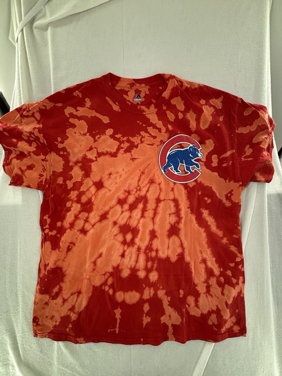 Chicago Cubs XL Tie Dye T Shirt Majestic MLB