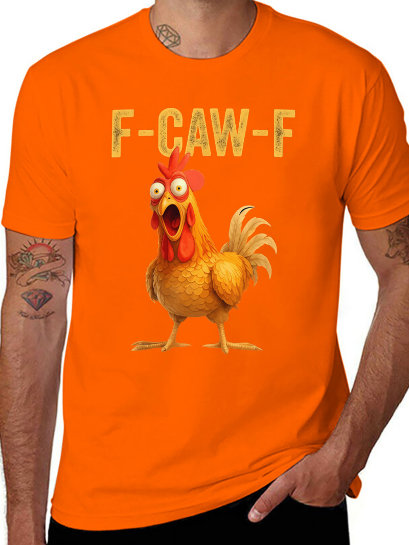 Cotton Unisex Funny F-Caw-F Chicken shirts, FCAWF Chicken T-Shirt